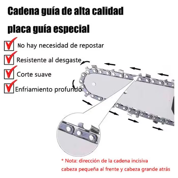 Motosierra Recargable Electrica