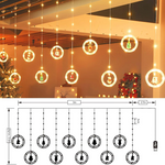 Serie de luz LED aros Navidad