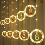 Serie de luz LED aros Navidad