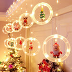 Serie de luz LED aros Navidad