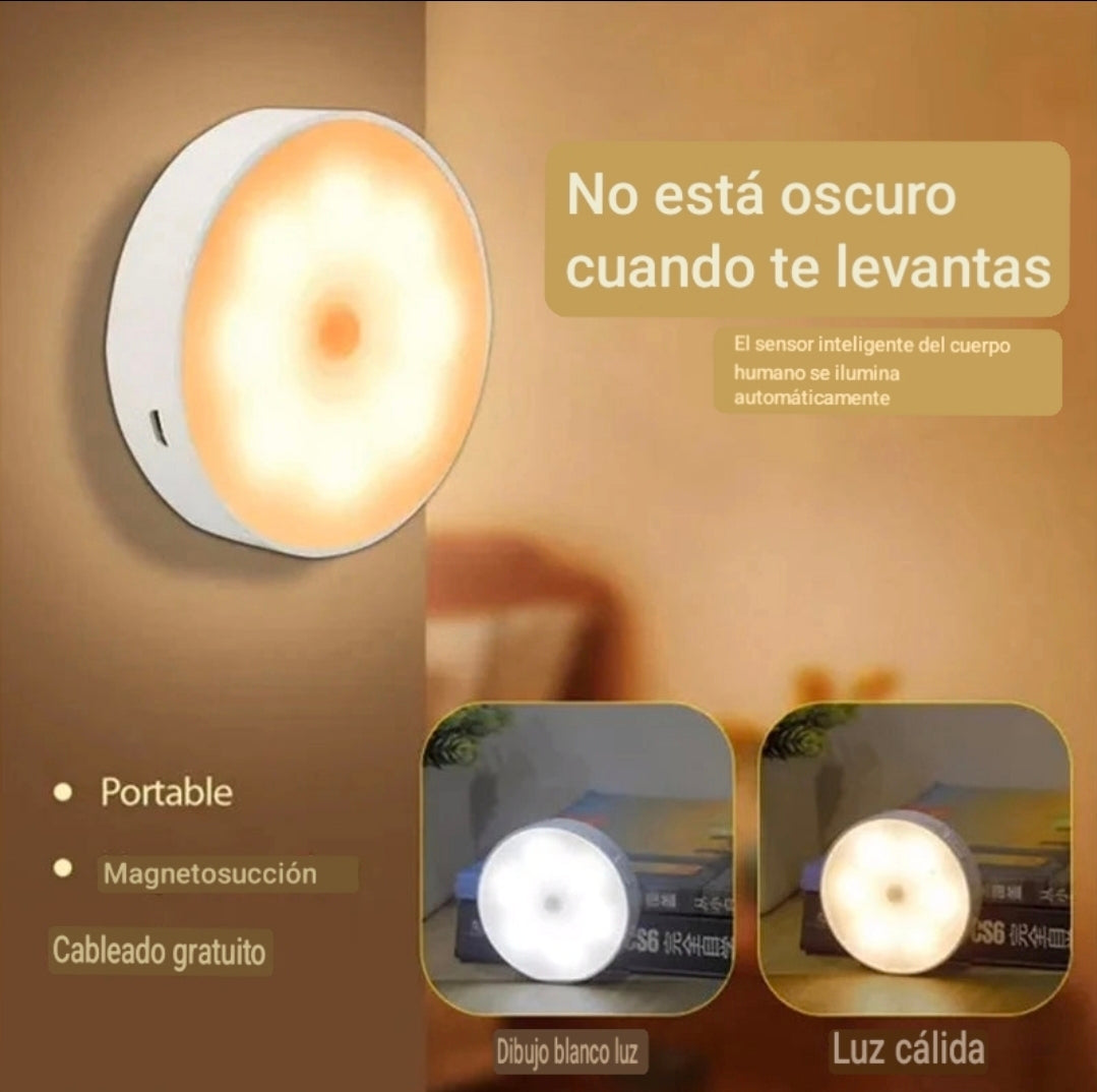 Luz nocturna LED con sensor de movimiento